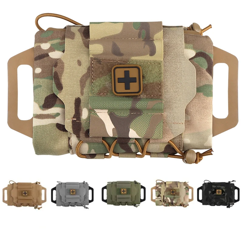 Tactical IFAK Pouch MOLLE Rapid Deployment First-aid Kit Survival Outdoor Hunting Emergency Bag Camping Medical Kit