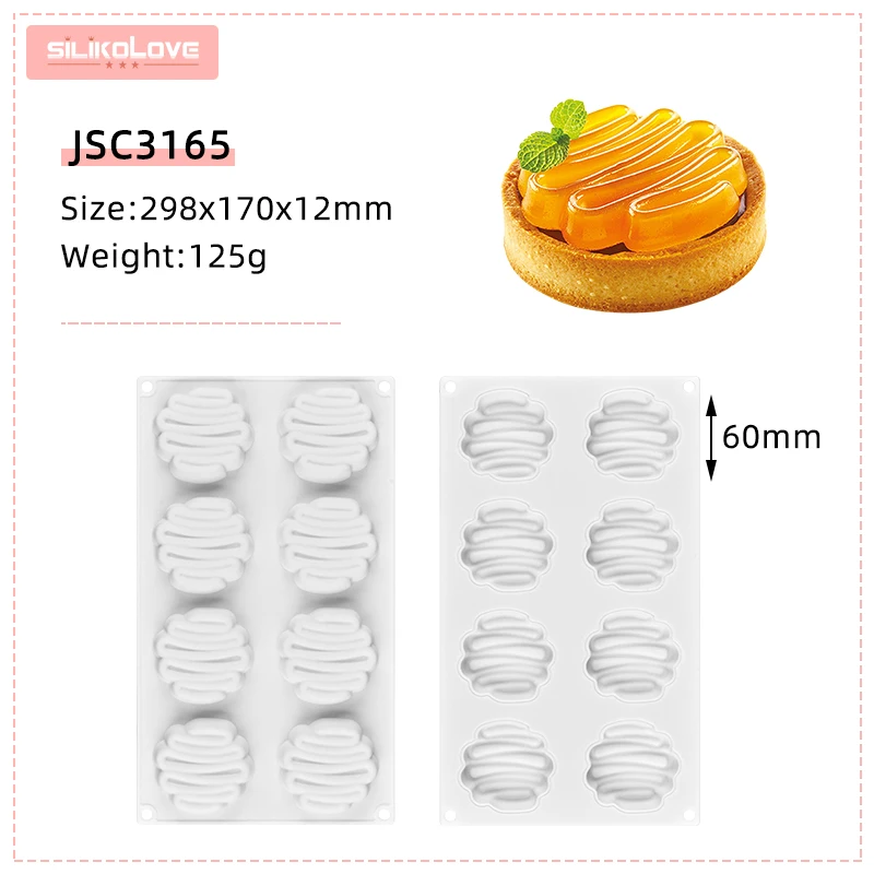 SILIKOLOVE Silicone Pastry Mold for Tarte Decoration Dessert Tartlet Mould Cake Stencil Baking Accessories