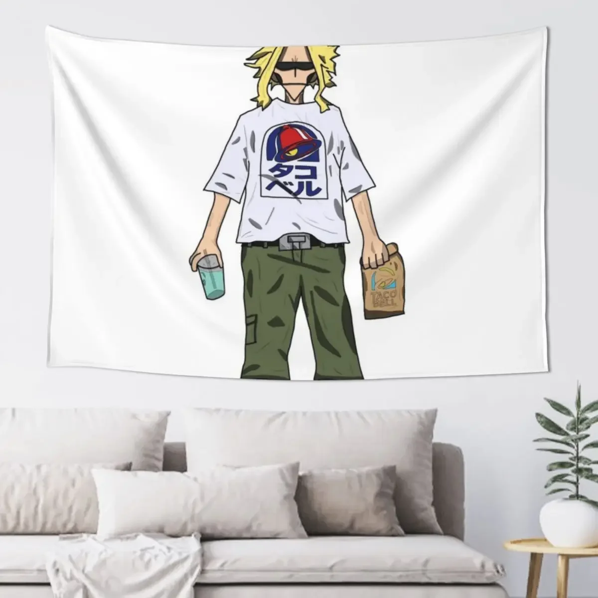 Taco Bell All Might (True Form) Tapestry Things To The Room Decoration Room Wall Coverings Tapestry