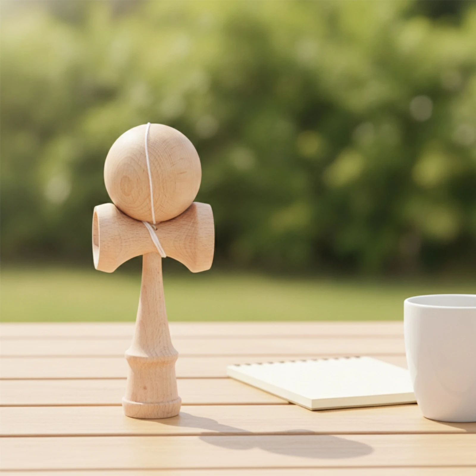 Kendama Beech Wood Wooden Kendama Skill Toy Smooth for Hobbyists, Dexterity Practice, Tabletop Challenge