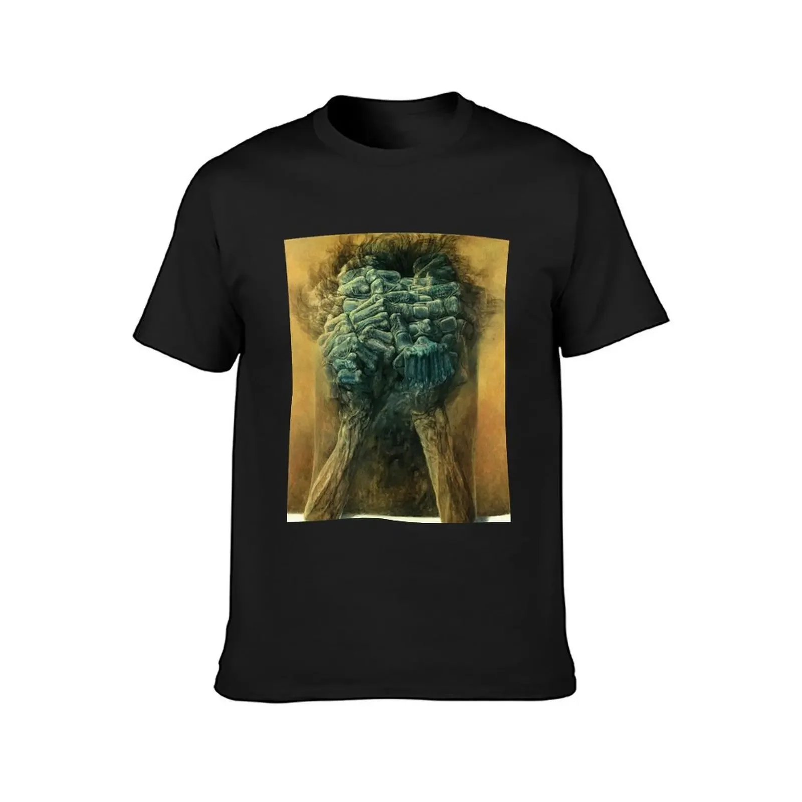 zdzislaw beksinski T-Shirt shirts graphic tee anime t shirts vintage anime shirt men clothings