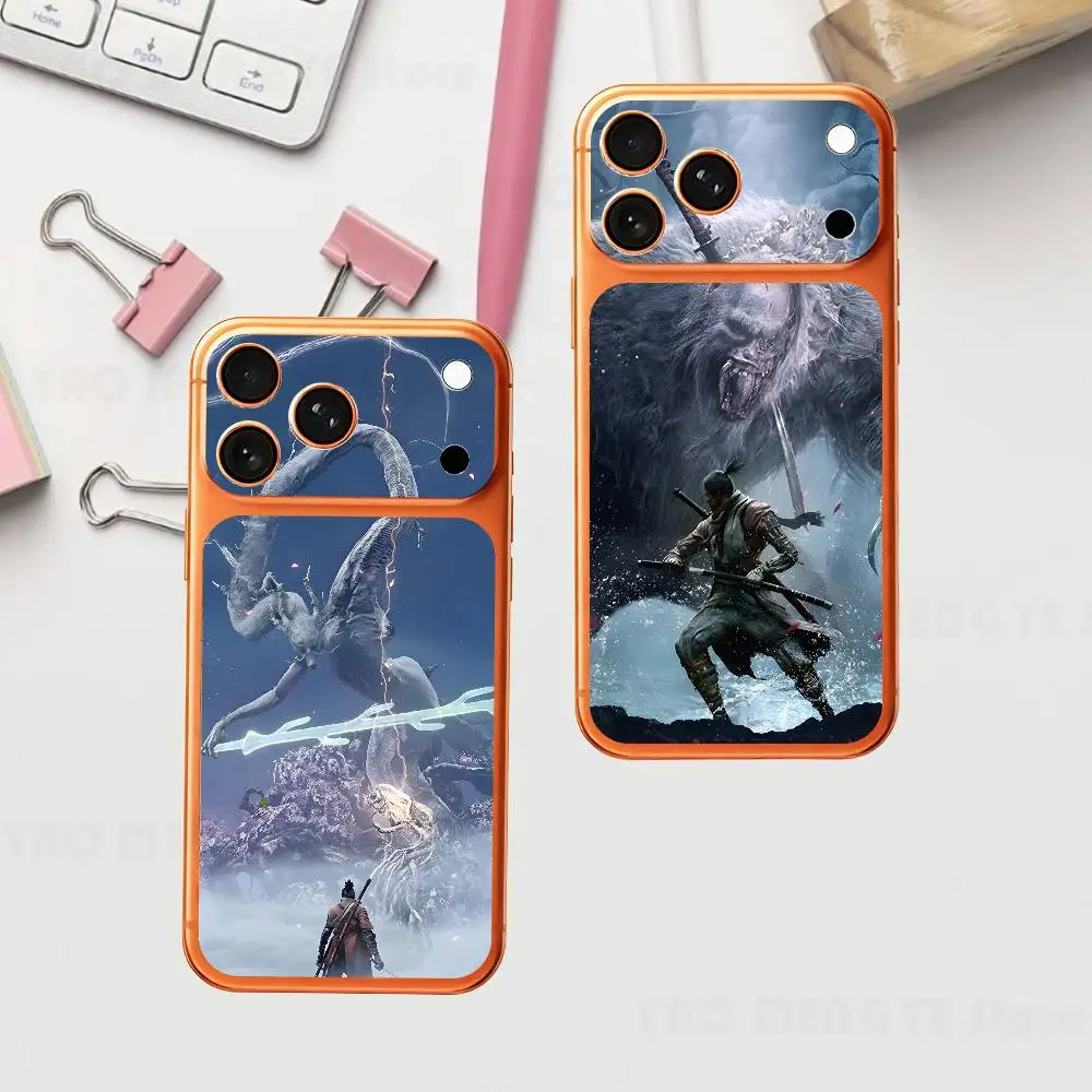 

Game S-Sekiro Plain Decal Skin For IPhone17 Pro ProMax Back Film Cover Wrap Anti-scratch Durable Sticker