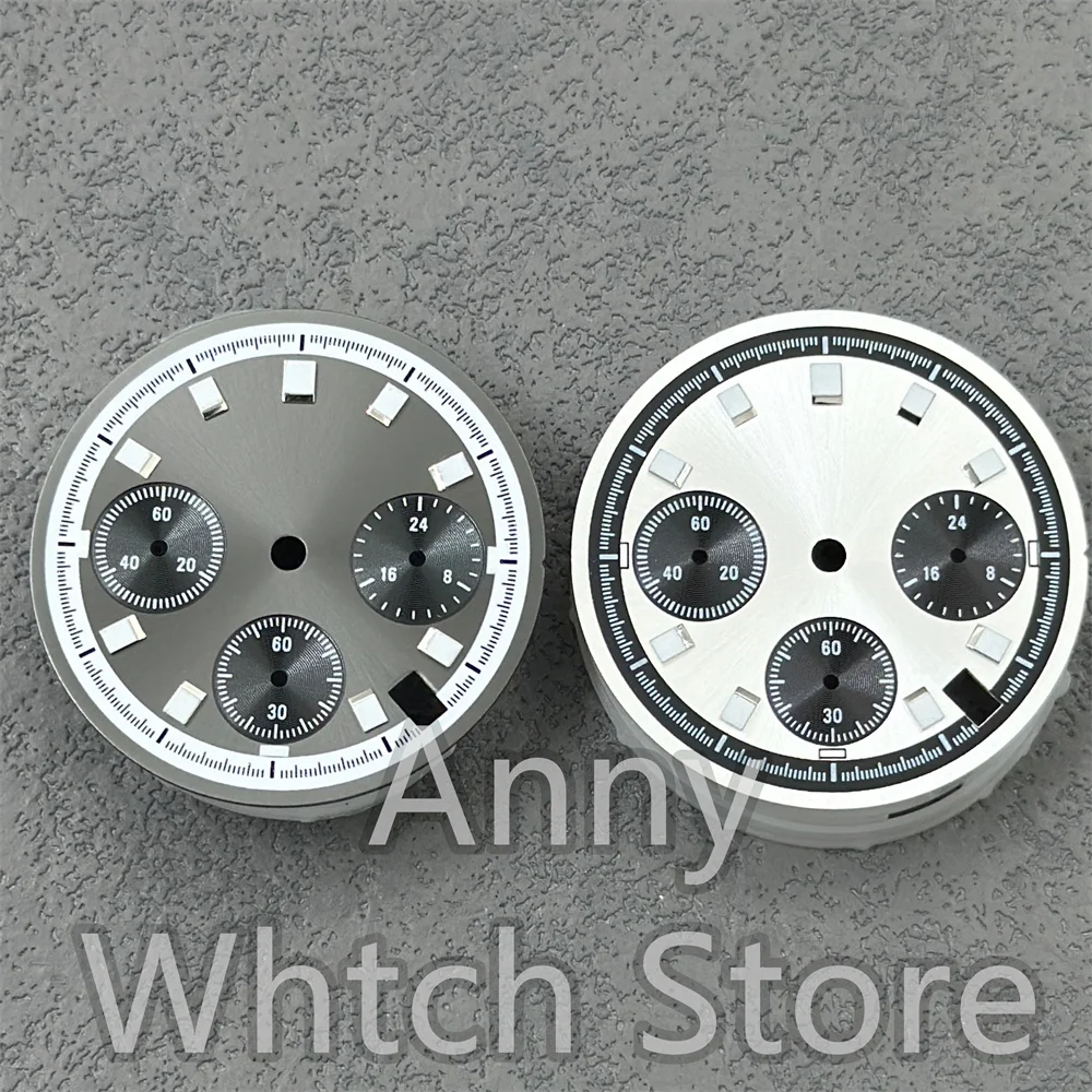 Esfera de reloj VK63 de 30mm, accesorio de índice luminoso compatible con movimiento VK63 VK63A