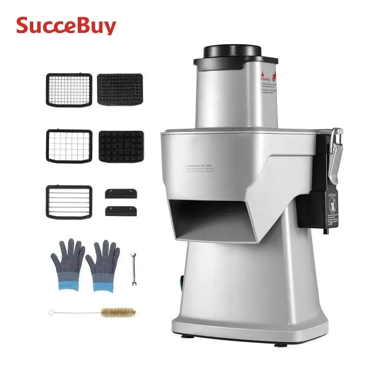 VEVOR affettatrice elettrica per verdure 4 in 1 taglierina per alimenti multifunzionale 200W tritatutto per verdure per affettare triturazione taglio a cubetti