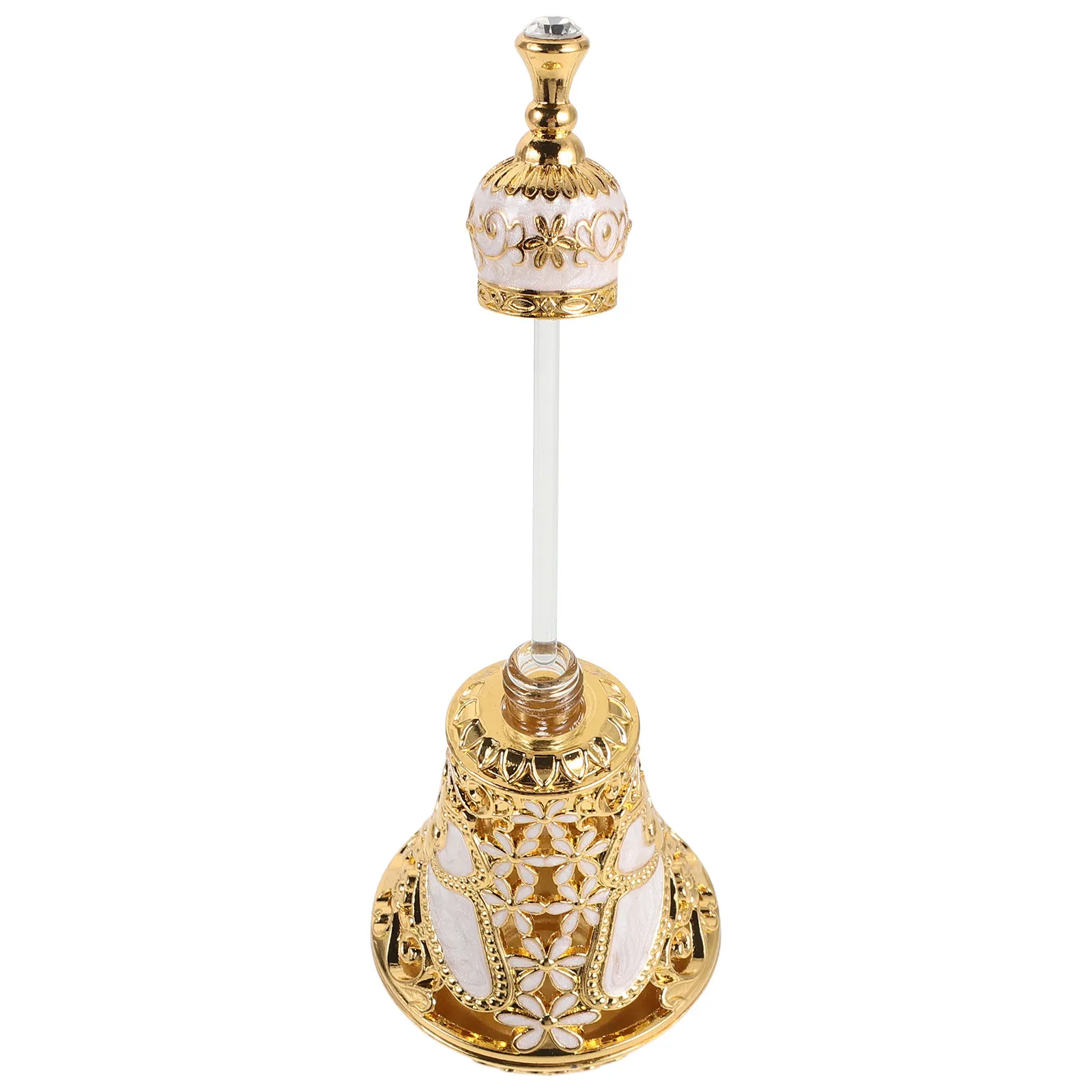 

Glass Perfume Bottles 10Ml Set of 8 Round Body with Gold Cap Refillable Containers for Fragrance Sampling Display