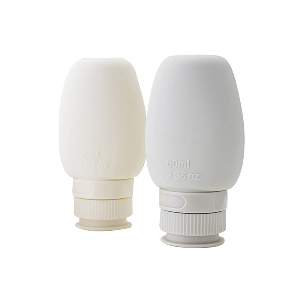 

Leakproof Silicone Travel Bottles Durable Portable Refillable Containers for Shampoo Shower Gel Toiletries Bottle Soft Body