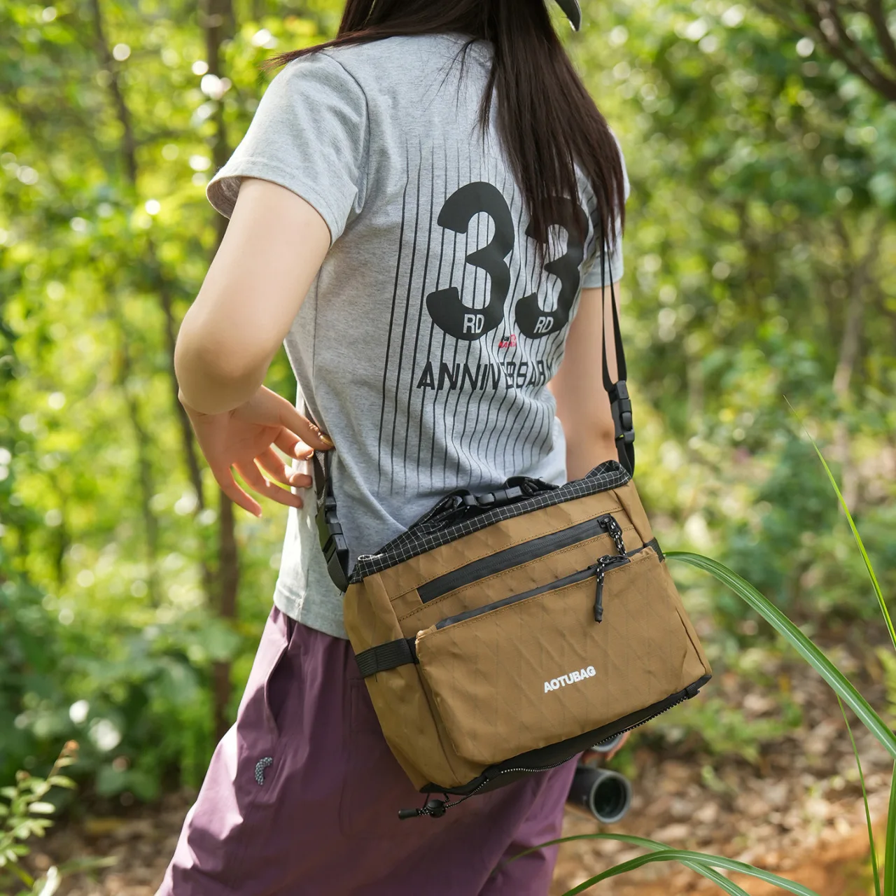 

Korea Lightweight Plaid Crossbody Bag for Women Men's Shoulder Bag Leisure Sports Multifunctional Handbag Mobile Phone Bag
