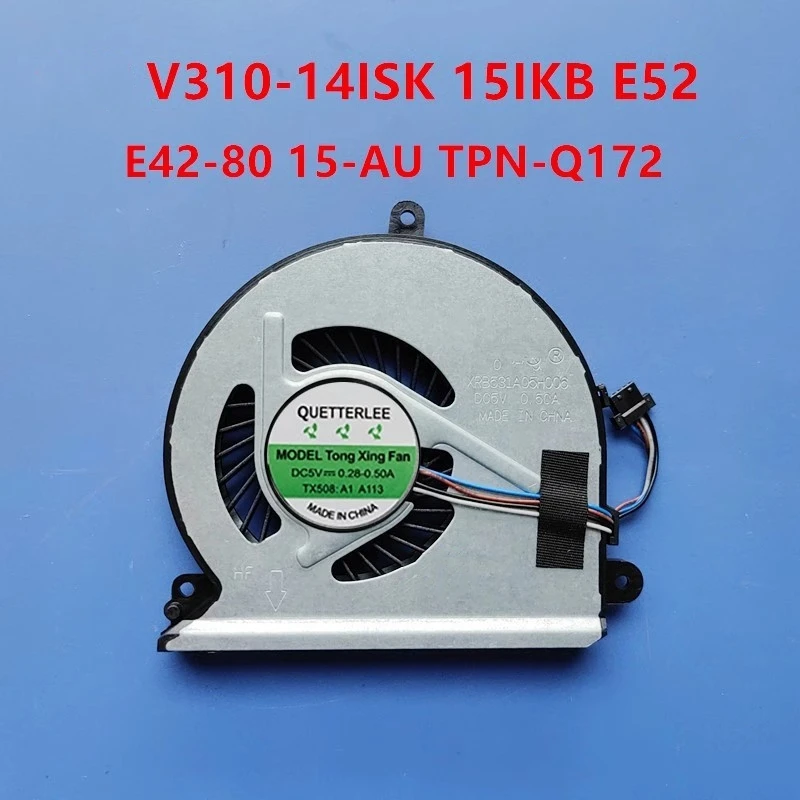 Free shipping new suitable for Lenovo V310-14ISK 15IKB E52 E42-80 15-AU TPN-Q172 fan laptop fan