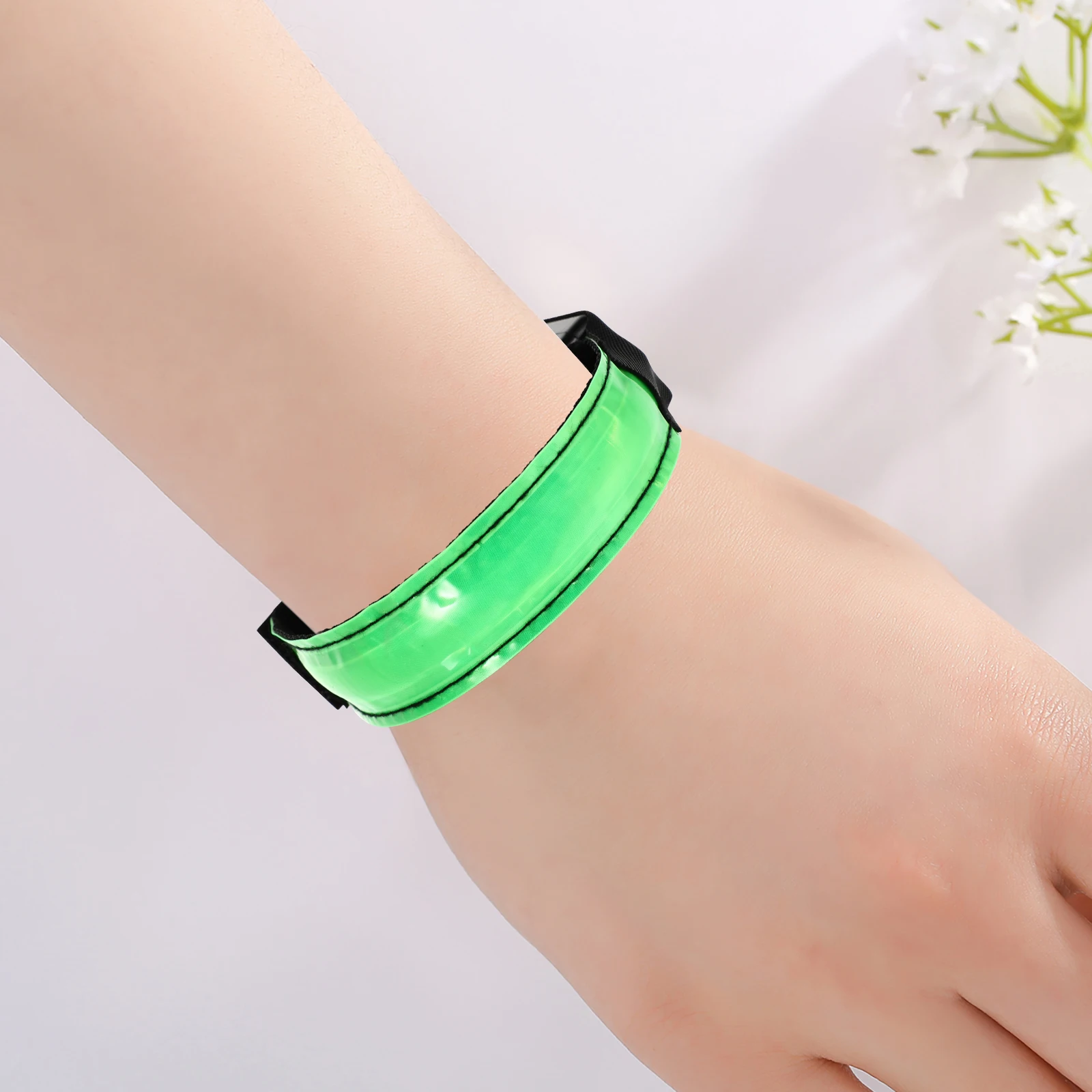 

2 Pcs Night Running Bracelet Reflective Belt High Visibility Led Armbands for Strap Safety Luminous