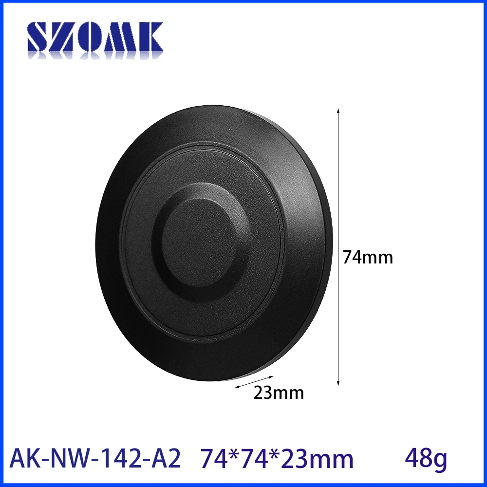 74x74x23mm ABS Smart Home Hub Plastic Enclosure for Multi-mode Bluetooth Mesh Gateway and Infrared Repeater Housing Shell