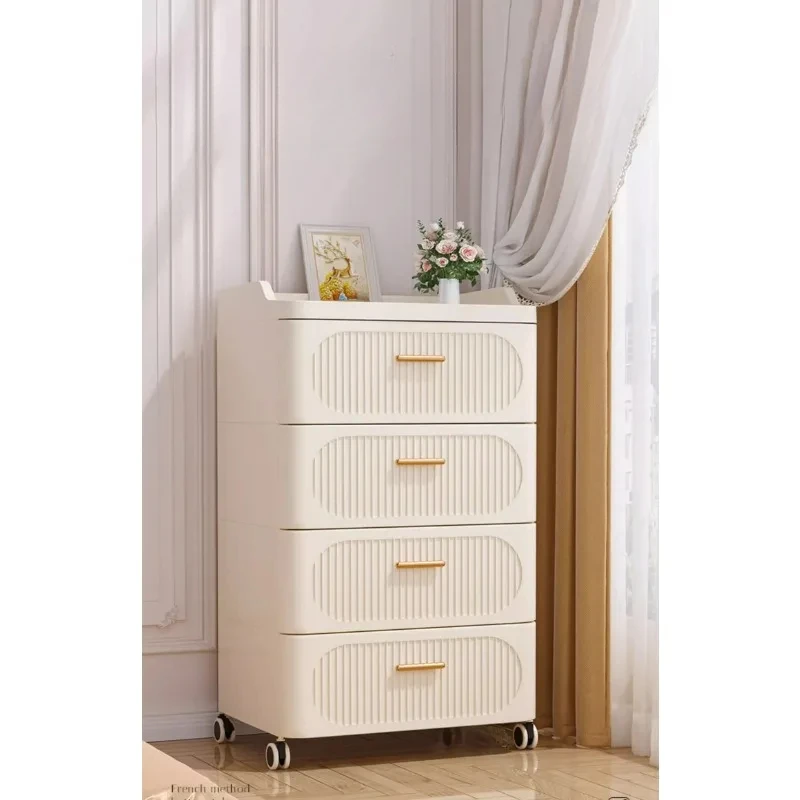 Simple Drawer Style Storage Cabinet, Five Bucket Cabinet, Plastic , Storage, Storage Cabinet, Living Room, Home