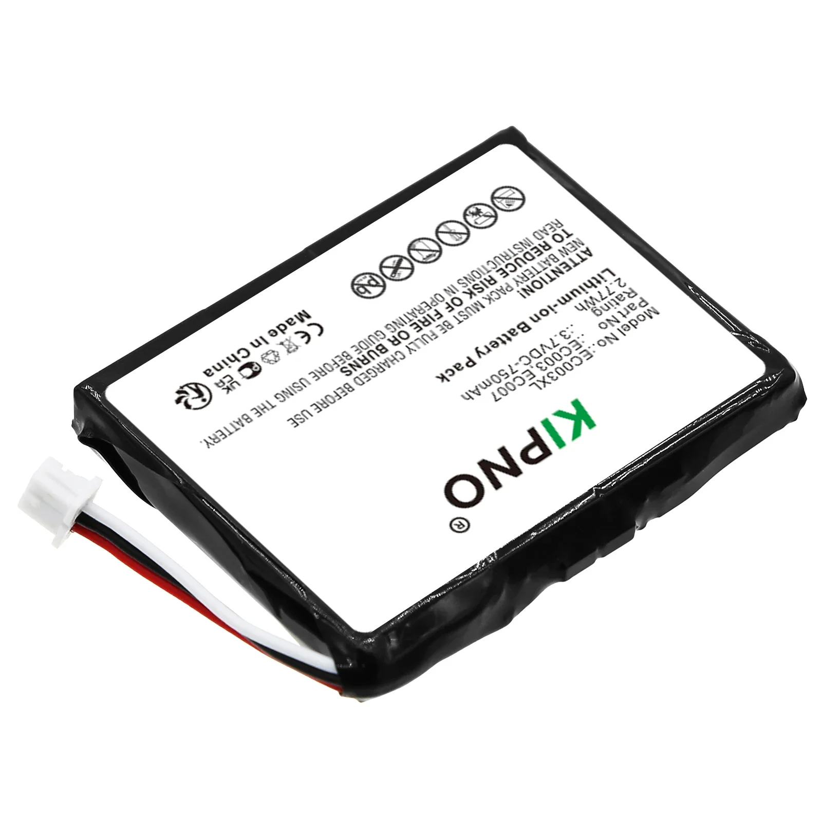 

KIPNO EC003 EC007 750mAhBattery For iPod Mini M9804 M9801 M9802 M9806 W065 M9807 A1051 M9805 4GB MP3/4 1st 2nd Gen + Free Tools