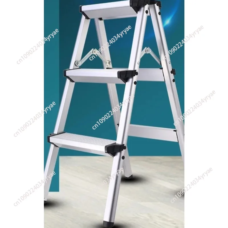 folding-3-step-household-ladder-telescopic-aluminum-alloy-adjustable-stair-anti-slip