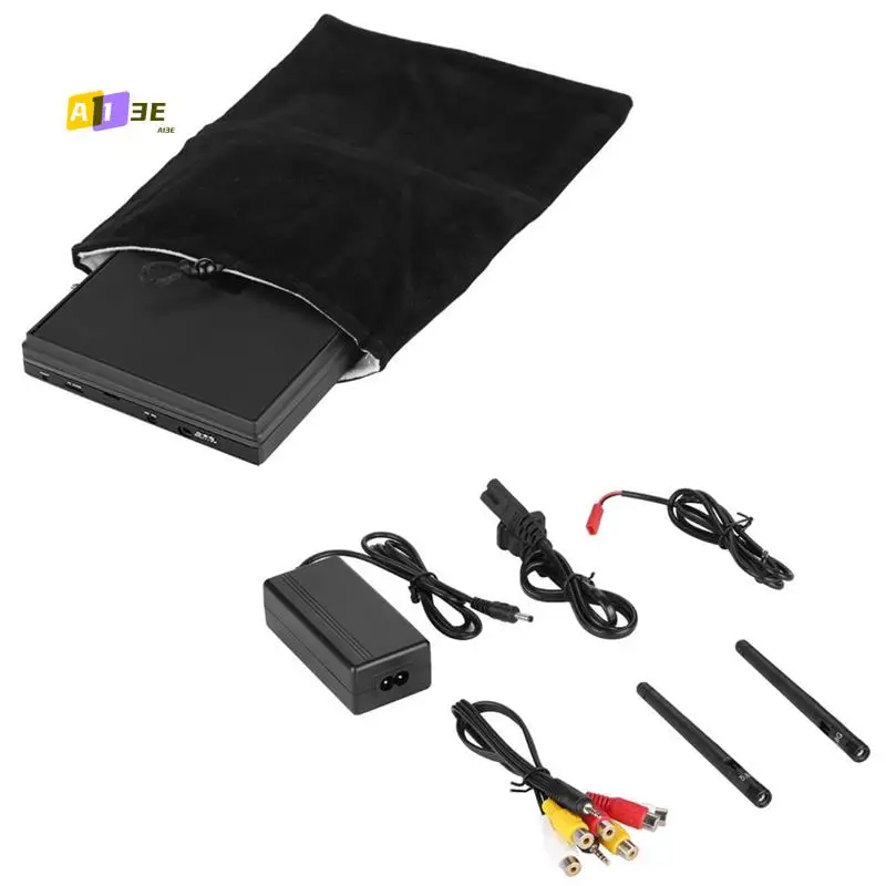 

A13E-5.8G FPV DVR Monitor 7 Inch LCD Screen 800X480 40CH LCD5802D Build-In Dual Receiver For RC FPV Drone Quadcopter