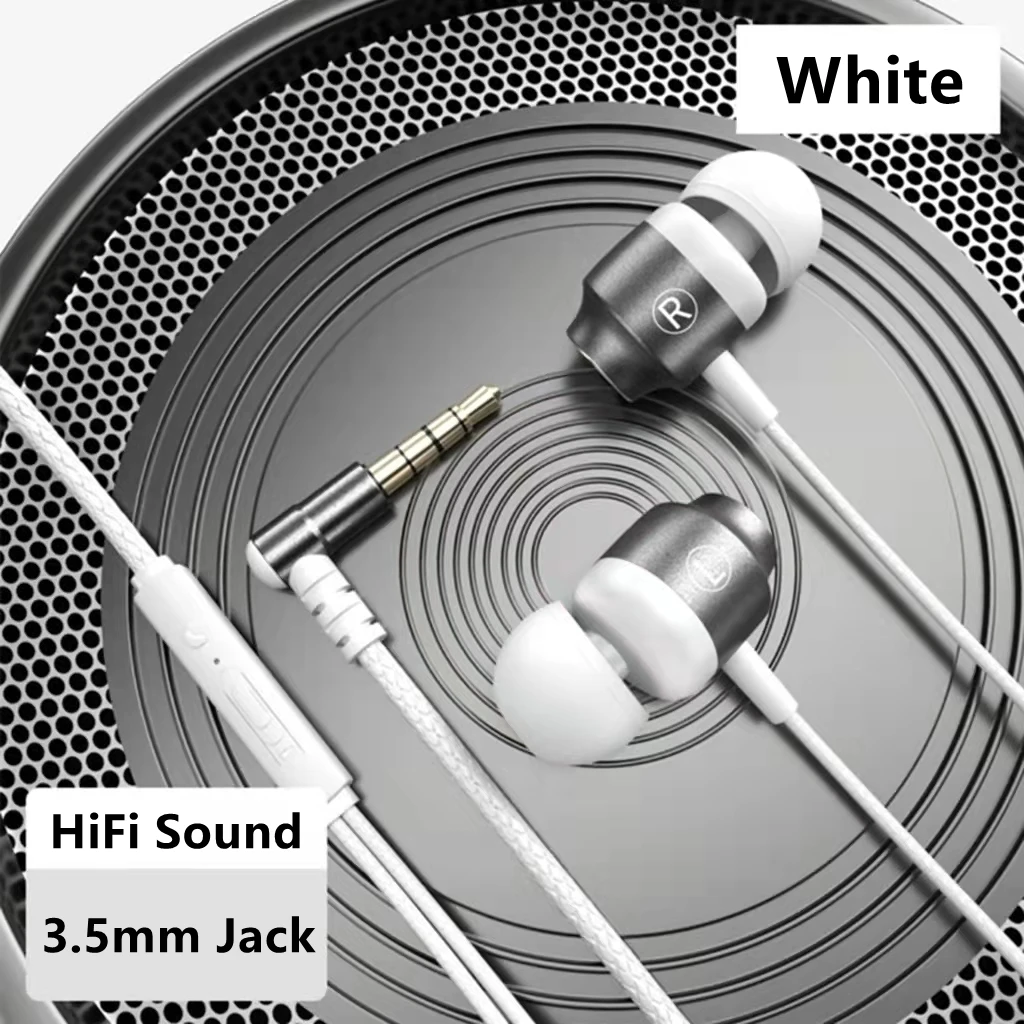 Gamer Wired Kopfhörer Gaming Wired Kopfhörer Metall HiFi Bass Stereo 3,5mm Kopfhörer Ohrhörer Für Telefon Computer Mic L Jack magnetische