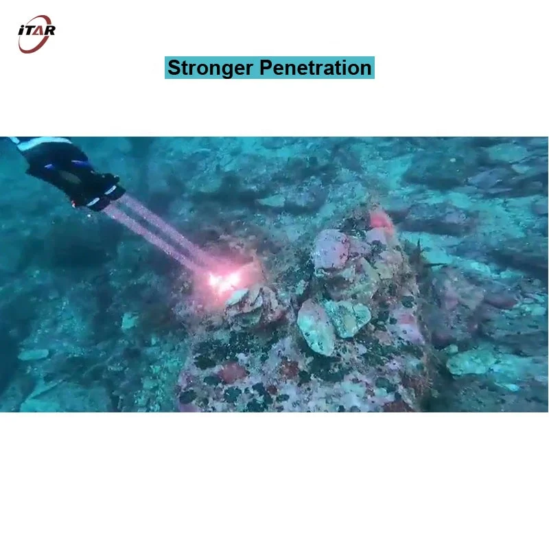 OEM Tactical Aluminum 200m Underwater IP68 Rechargeable LEP White Laser Diving Flashlight Duiklamp Max Ultra Outdoor