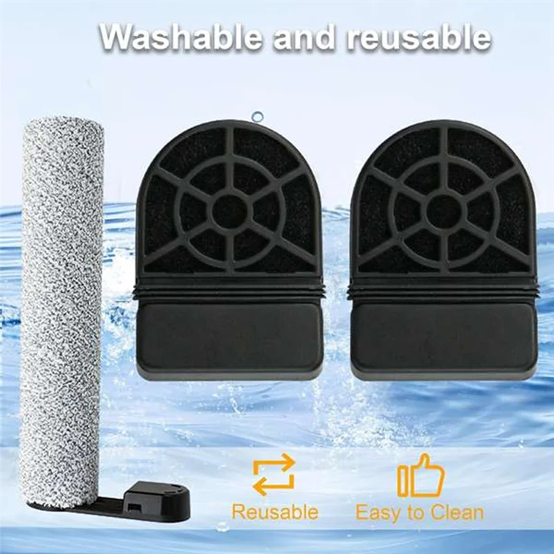 

A03F-3PCS Roller Brush Andhepa Filter Replacement Forxiaomi Mijia 2/3MAX /3PRO Forshunzao M20 Floor Scrubber Accessories