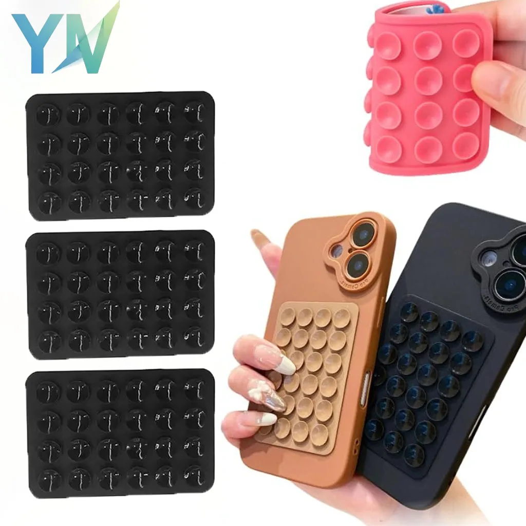 

Силиконовая присоска для телефона, съемная и легко чистящаяся, улучшенная ручка для телефонов, идеально подходит для нескольких поверхностей