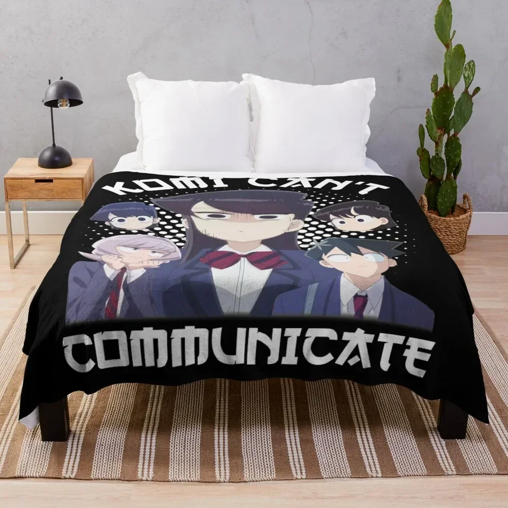 Komi Can't Communicate - komi san Throw Blanket valentine gift ideas Comforter Blankets