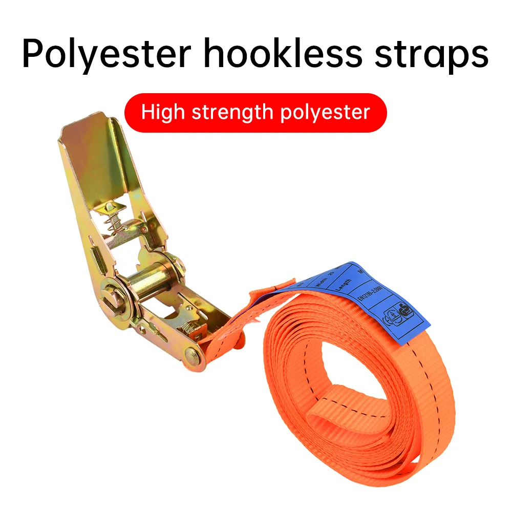 Sangles de chargement avec boucle en métal robuste, pour voiture et camion, ceinture à cliquet solide pour sécuriser les bagages et le transport de marchandises