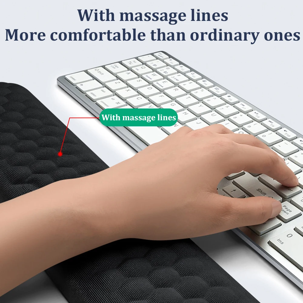 Mouse Keyboard Wrist Rest Pad Wrist Support Soft Mat For PC Computer Laptop Gamer Notebook With Massage Texture Breathable Rest