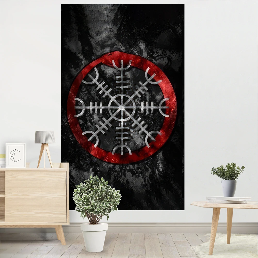 The Vikings Ancient Scandinavian Norse Runes Tapestry Funny Bar Pub Club Man Cave Home Bedroom Wall Decor Bedroom Wall Tapestry