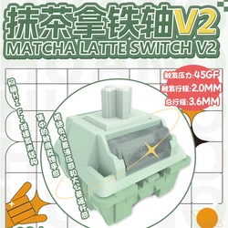 HUANO Matcha Latte V2 linear 5pin Switch Custom Mechanical Keyboard With Light Guide Column  Fine lubrication 45gf Supersmooth