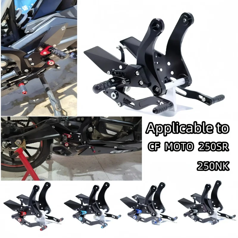 

For CFMOTO CF MOTO 250NK NK250 250 250SR MY22 Motorcycle MODIFIED Raised Footrest Adjustable Rearset Footpeg Kit