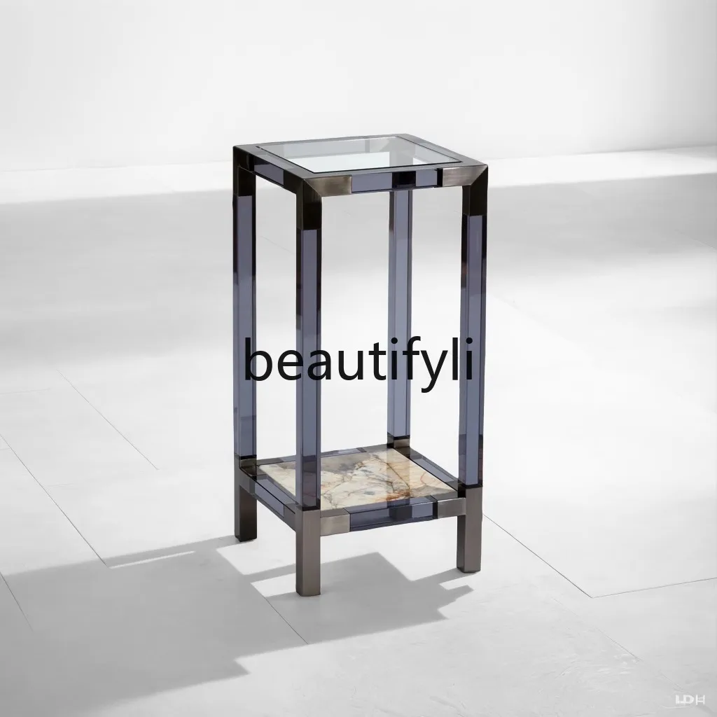 

Light luxury high-grade acrylic shelf floor ornament porch multi-layer shelf flower rack edge