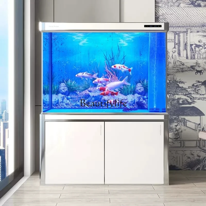 

Intelligent ecological landing household entrance large partition bottom filter aquarium