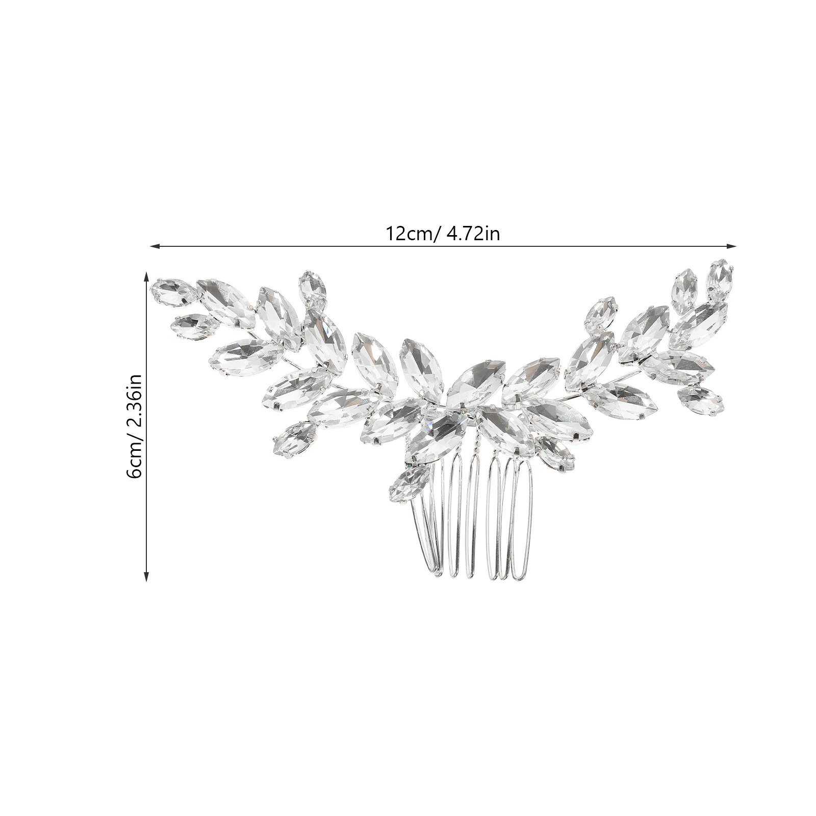 

Rhinestone Side Comb Wedding Bride Hair Accessory Decorative Clip For Women Bridal Headpiece Vintage Style Metal Hair Comb For