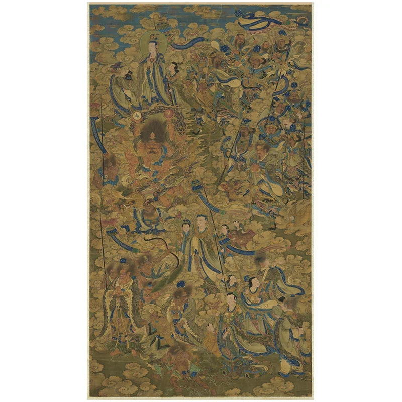 

Song Buddha Tianlong eight pictures high definition copy copying learning decorative hanging shaft