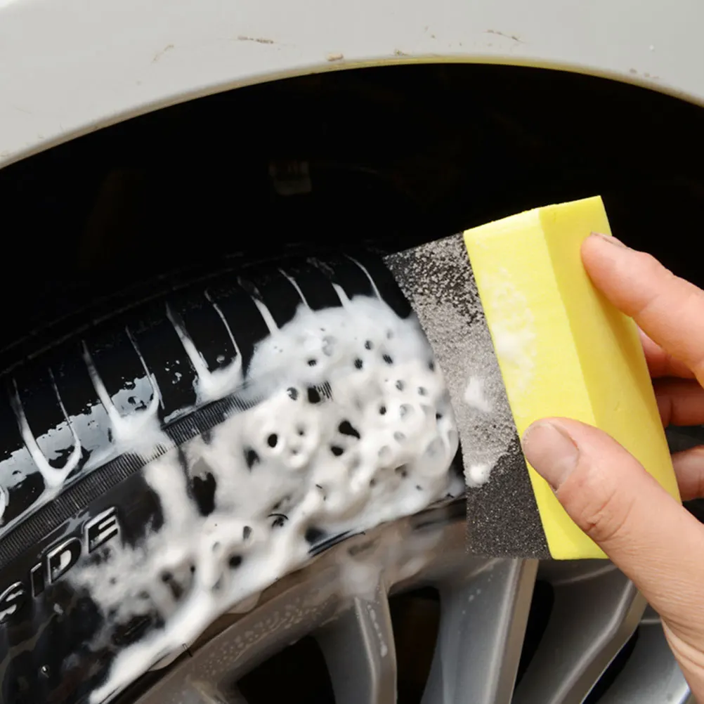 

10pcs Car Wash Sponge Tire Dressing Applicator Pads Wax Composite PE Soft Non-Scratch Cleaning Polishing Detailing