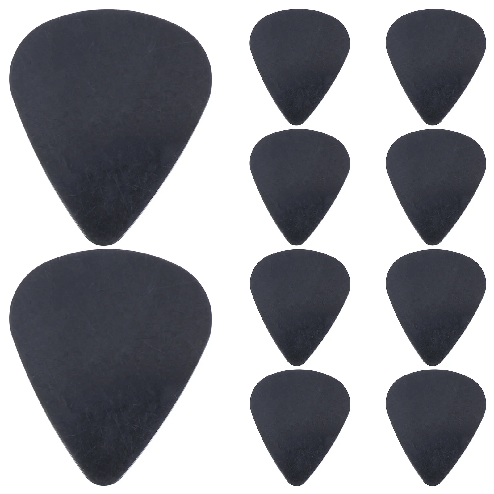 

10Pcs 0.5mm Celluloid Guitar Picks Black Acoustic Bass Durable Lightweight Ideal for Beginners and Professionals