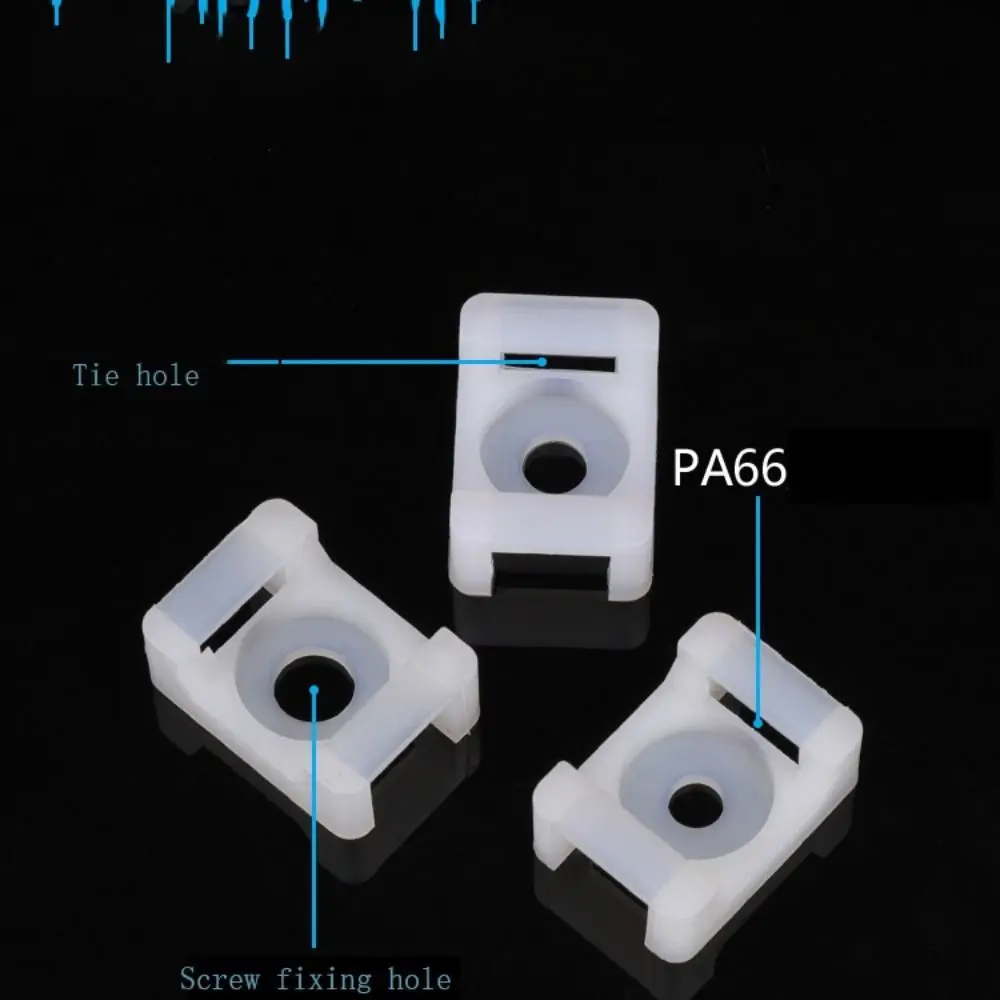 Cable Organizer Base Wire Buddle Clamp, Cable Tie Montagens, Fixed Buckle Seat Bracket