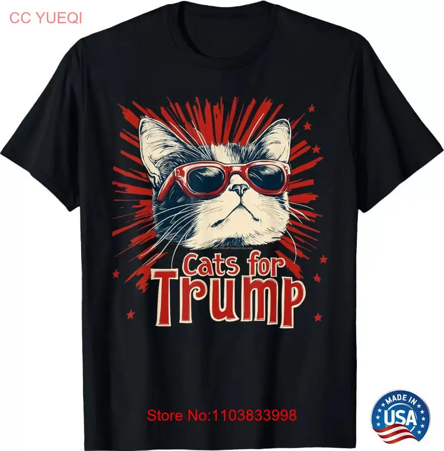 Cats for Trump 2024 Funny Cute Donald Trump 2024 Political T-Shirt