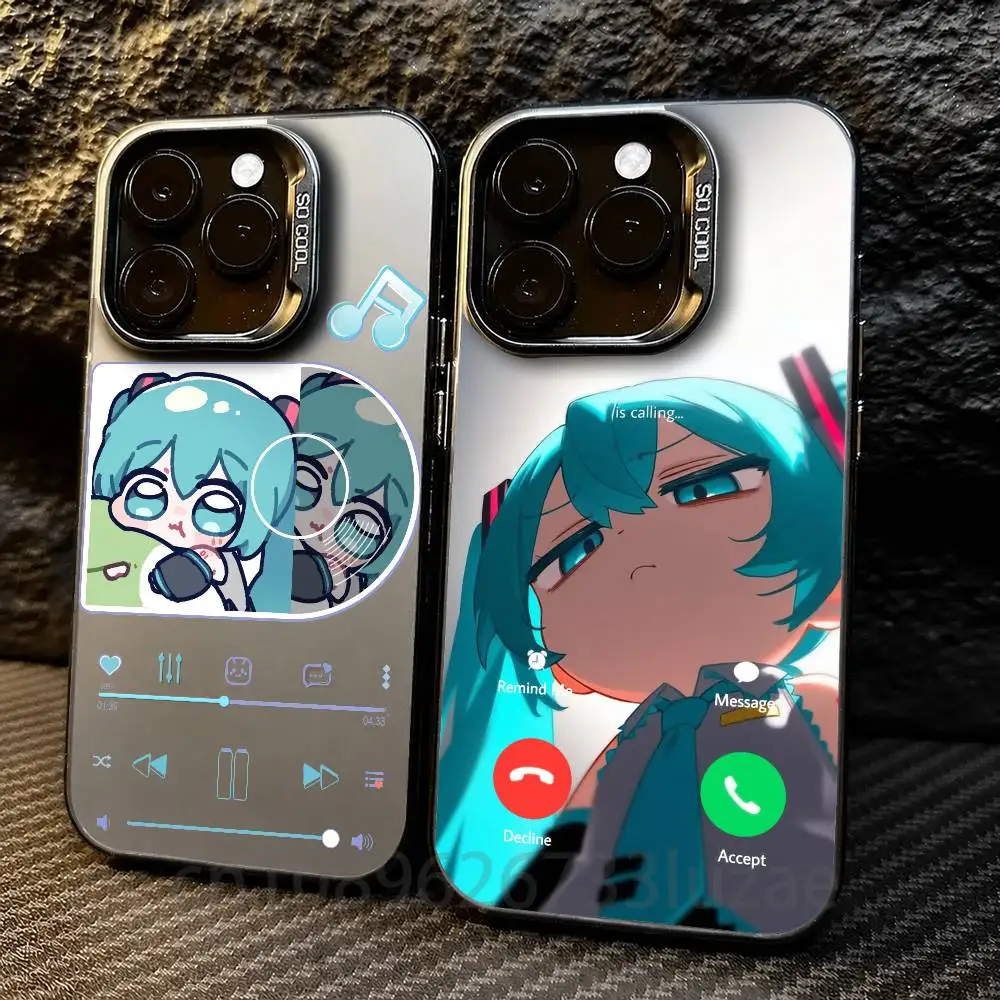 M-Miku  For iPhone 17 16e 16 15 14 13 12 11 mini Pro Max  Air Plus Anti Fall Matte Back Cover