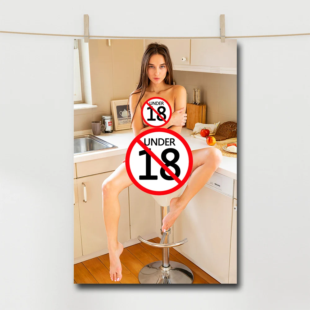 Sexy Lady Canvas Painting Nude Girl Posters Aesthetic Wall Art Decorative Picture for Home Bedroom LIving Room Decoration