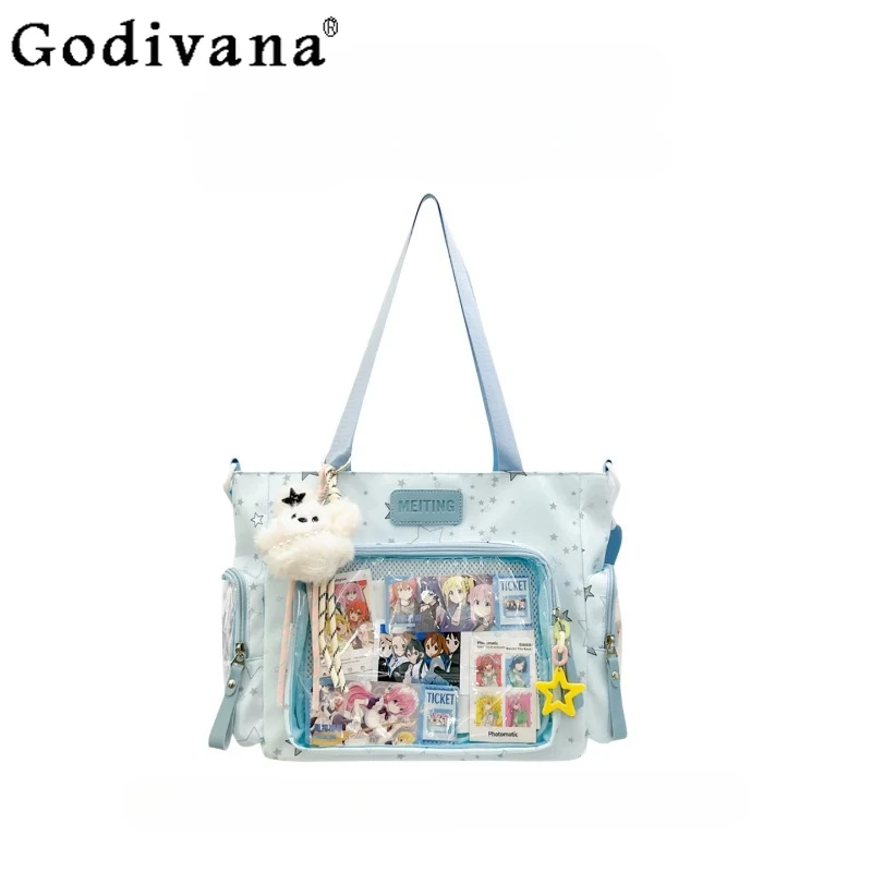 

College Style Japanese Original Large-capacity Tote itabag Cute Baby Bag Daily Leisure Commuting Versatile Woman Shoulder Bags