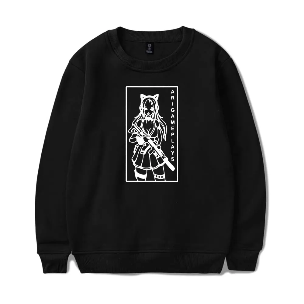 Arigameplays Vintage 90s Merch Sweatshirt Men Women Print Ari gameplays Pullover Unisex Harajuku Casual clothing