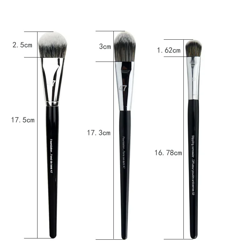 #52 Foundation Concealer Brush #47 Makeup Brushes Angled Broom Liquid Foundation Face Eye Shadow Makeup Tools brochas maquillaje