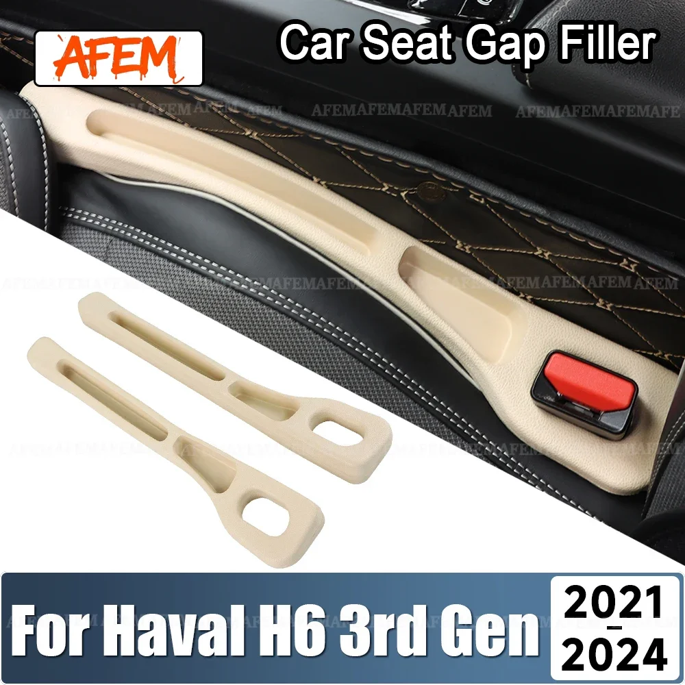For Haval H6 3rd Gen GT 2021 2022 2023 2024 DHT PHEV 2PCS Universal Car Seat Leak Proof Strips Gap Side Seam Filler Storage