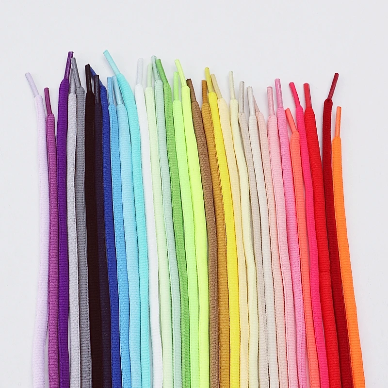 Nouveau lacets demi-ronds de haute qualité 5mm de largeur lacet de couleur unie Sneaker lacets de chaussures classiques 1 paire/3 paire/5 paires