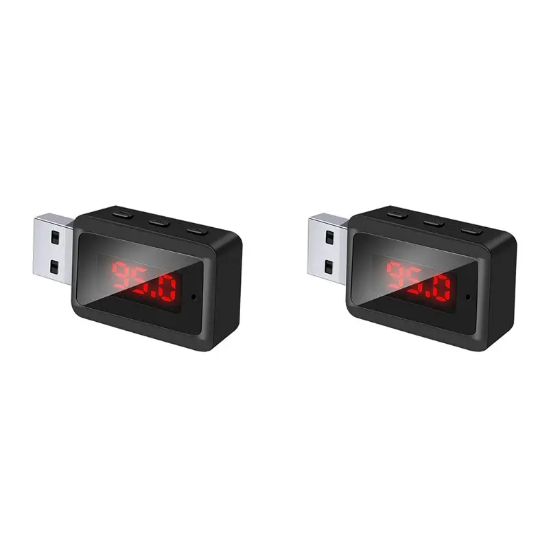 

ABIJ-2X Car Bluetooth 5.3 FM Transmitter USB Wireless Audio Adapter Hands-Free Calling With MIC HIFI Stereo For Car FM Radio