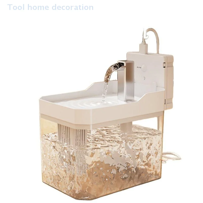 

Unplugged Wireless Induction Automatic Water Drinking Fountain Water Filter Circulation Pet Cat Water Bowl Removable With Pump