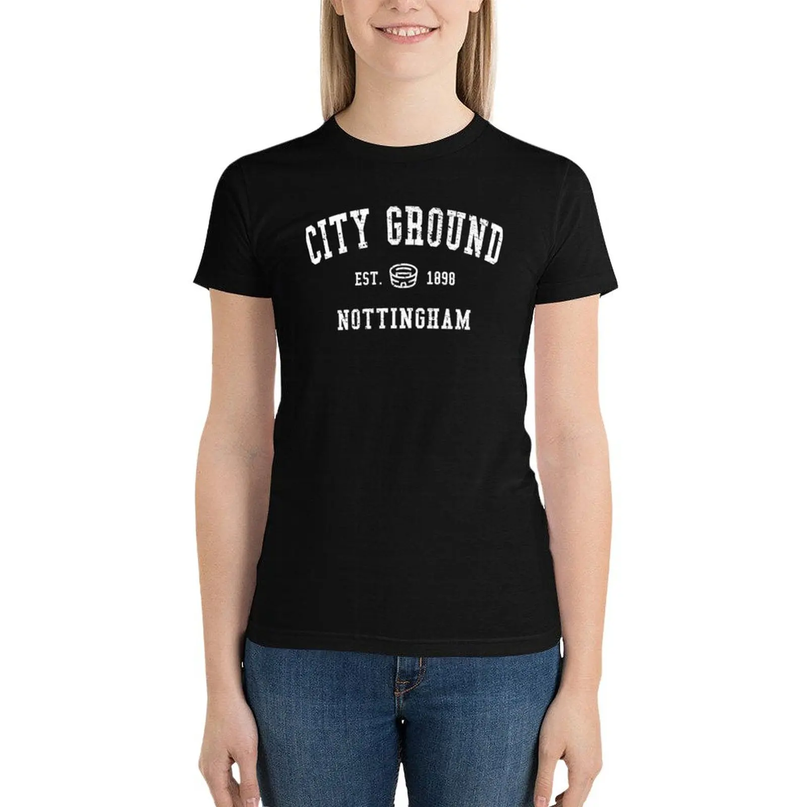 

City Ground T-Shirt kawaii clothes summer top aesthetic clothes Aesthetic clothing tshirts woman