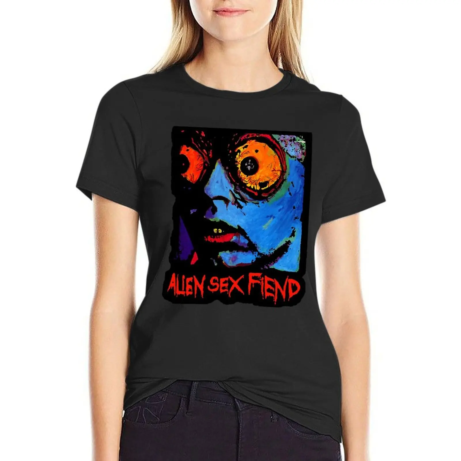 ALIEN SEX FIEN MUSIC PUNK T-Shirt kawaii clothes aesthetic clothes t shirts for Women loose fit