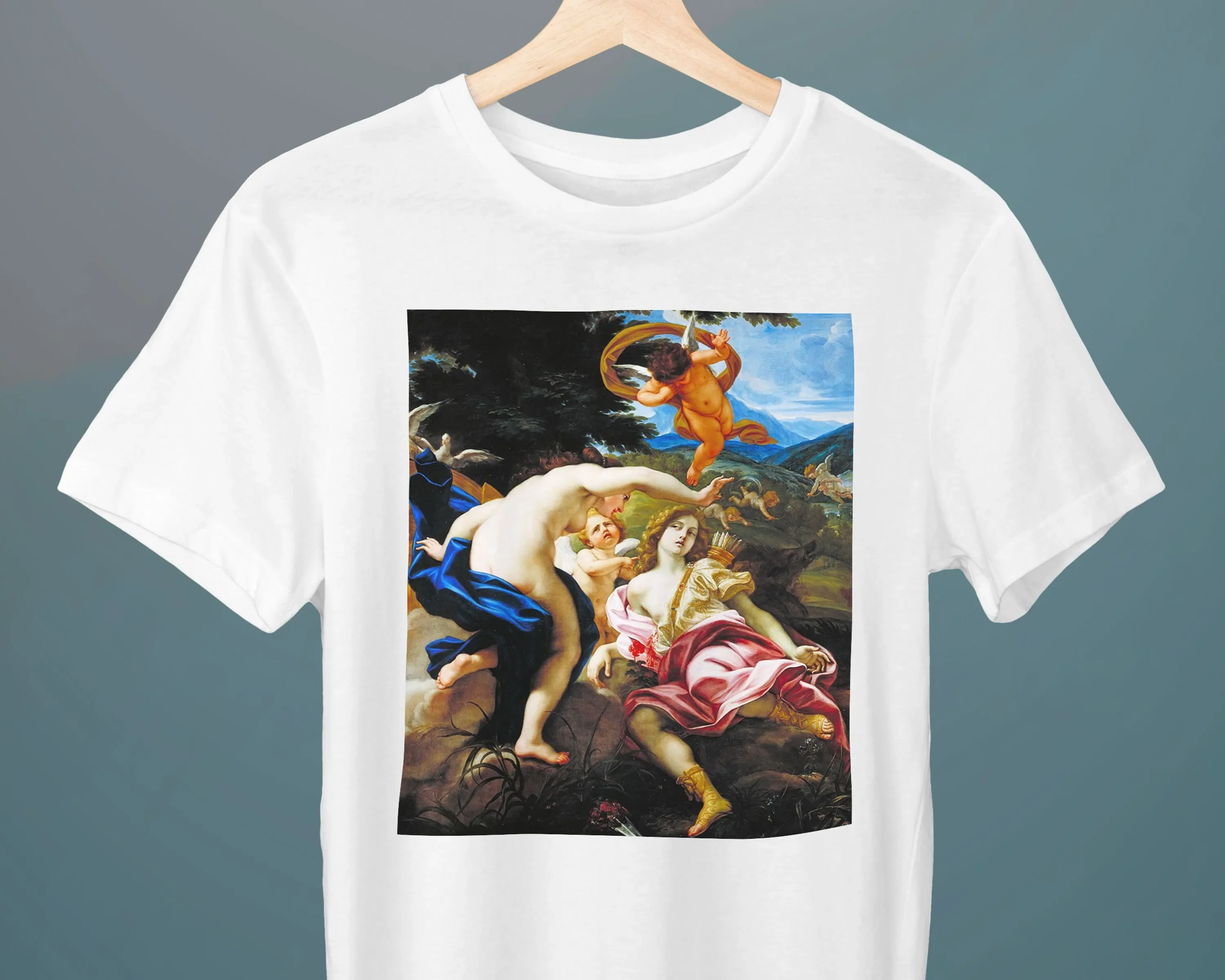 Morte Di Adone Giovanni Battista Gaulli Unisex T-shirt Art