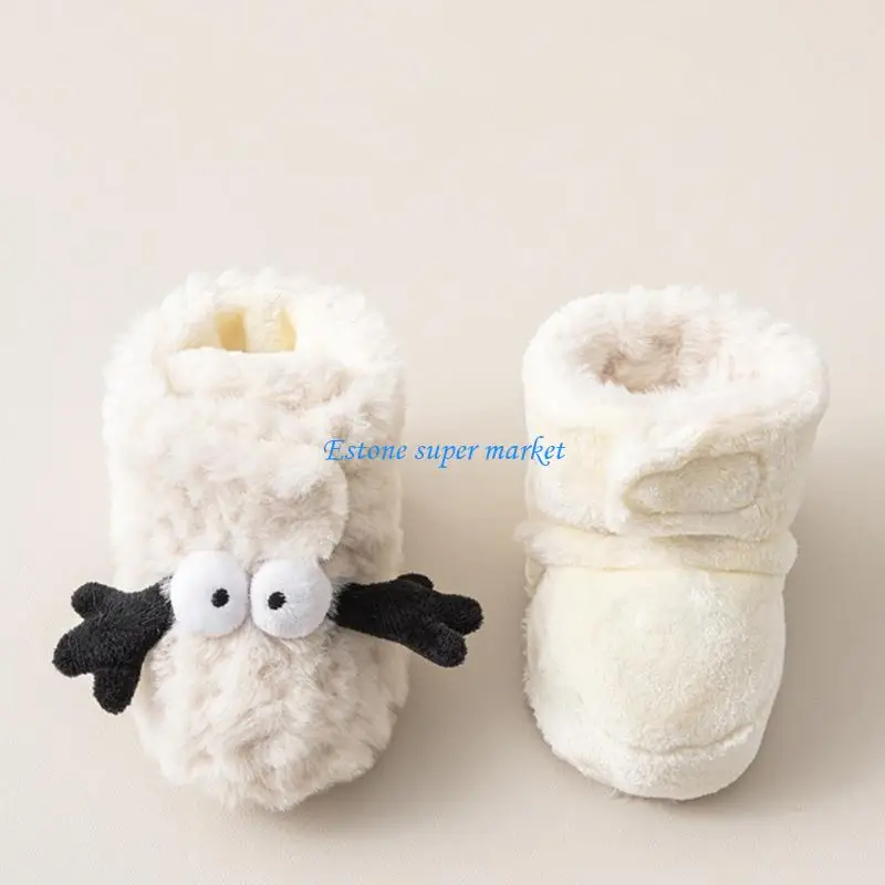

090B Soft & Breathable Shoes Fleece Booties for Infants Perfect for Everyday Wear