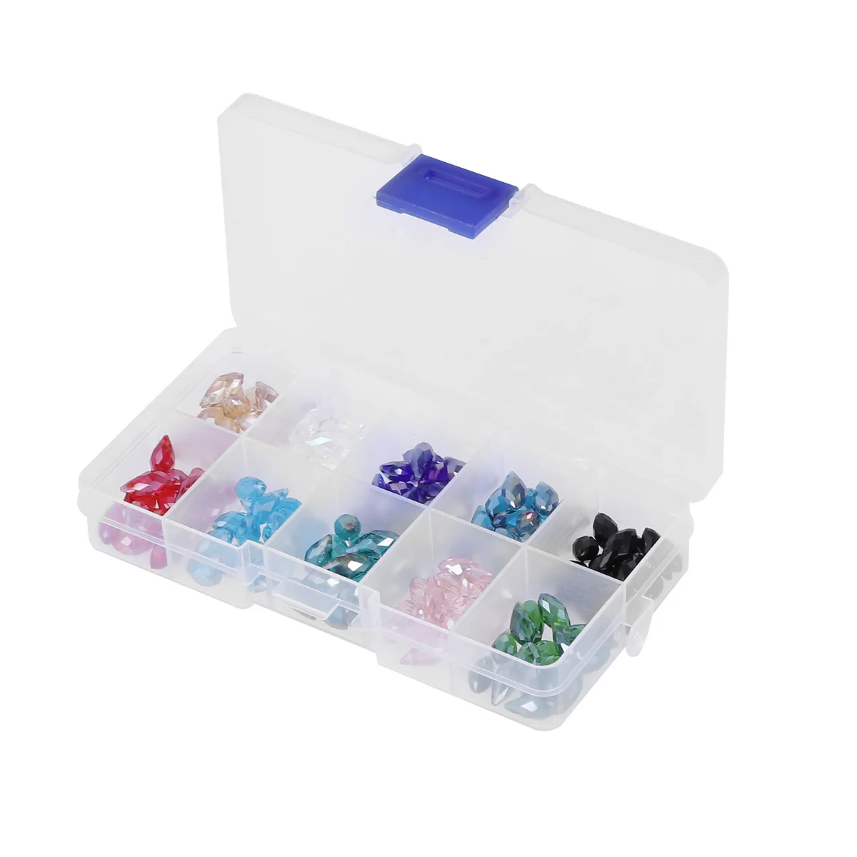 

150 Pcs Crystal Beads Waterdrop Shape Jewelry Making Bracelet Necklace Earrings Craft Supplies Loose Beads Decorative